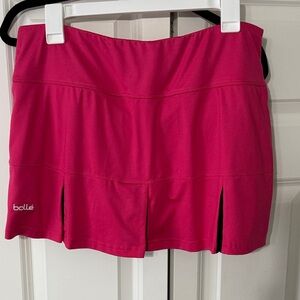 bolle Hot Pink Athletic Skort with Front Slits